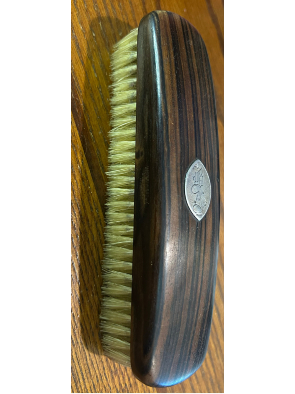 vintage Admiration real ebony clothes brush made in Japan pure bristles